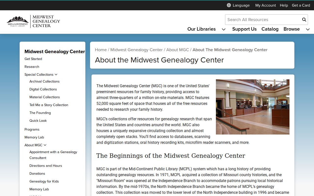 Lee's Summit city directory research at the Midwest Genealogy Center collection page